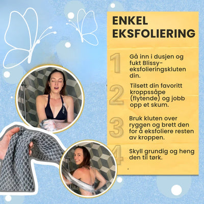Eksfolierende dusjduk – For mykere og renere hud