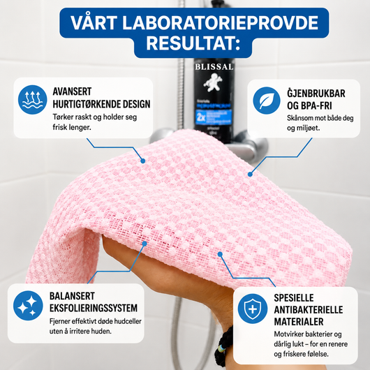 Eksfolierende dusjduk – For mykere og renere hud
